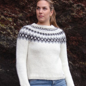 Icelandic unisex traditional sweater, lopapeysa.