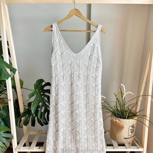 Fitted Summer Dress for Women, Knitted V Neck Dress, Lined Knit Dress, stylish dress, crochet dress, gift for her, Deep V Neck Knitted Dress